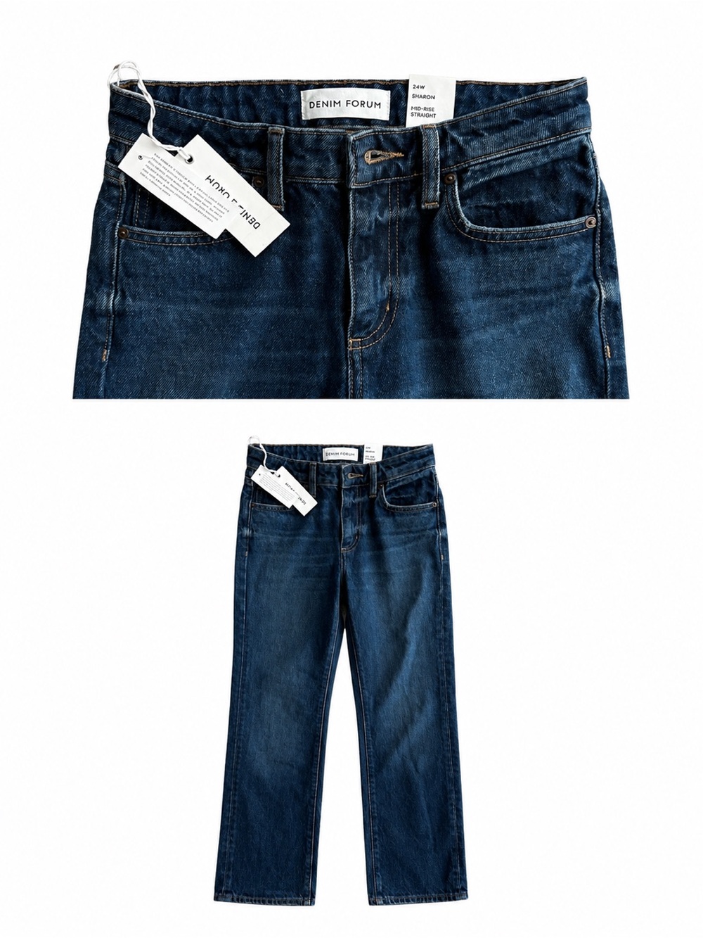 Denim Forum Sharon MidRise Straight Leg 24W